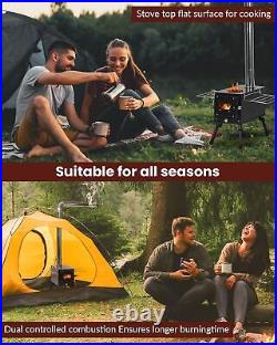 Wood Stove, Outdoor Wood Burning Stove, Camping stove, Portable Tent Stove wi Wood Stove, Outdoor Wood Burning Stove, Camping stove, Portable Tent Stove wi