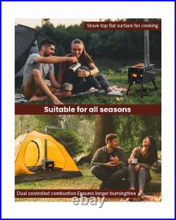 Wood Stove, Outdoor Wood Burning Stove, Camping stove, Portable Tent Stove wi Wood Stove, Outdoor Wood Burning Stove, Camping stove, Portable Tent Stove wi