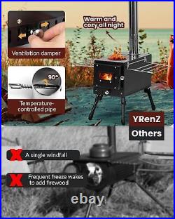 Wood Stove, Outdoor Wood Burning Stove, Camping stove, Portable Tent Stove wi Wood Stove, Outdoor Wood Burning Stove, Camping stove, Portable Tent Stove wi