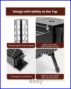 Wood Stove, Outdoor Wood Burning Stove, Camping stove, Portable Tent Stove wi Wood Stove, Outdoor Wood Burning Stove, Camping stove, Portable Tent Stove wi