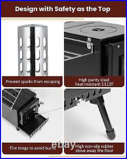 Wood Stove, Outdoor Wood Burning Stove, Camping stove, Portable Tent Stove wi Wood Stove, Outdoor Wood Burning Stove, Camping stove, Portable Tent Stove wi