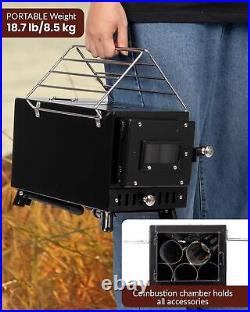 Wood Stove, Outdoor Wood Burning Stove, Camping stove, Portable Tent Stove wi Wood Stove, Outdoor Wood Burning Stove, Camping stove, Portable Tent Stove wi