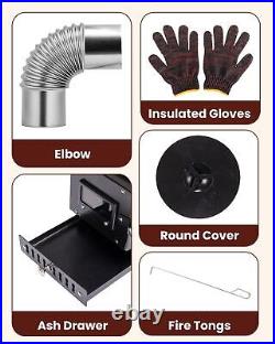 Wood Stove, Outdoor Wood Burning Stove, Camping stove, Portable Tent Stove wi Wood Stove, Outdoor Wood Burning Stove, Camping stove, Portable Tent Stove wi