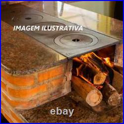 Wood Stove Plate 3 Holes Brazilian Chapa Fogão a Lenha Brasileiro