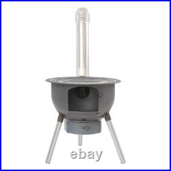 Wood Stove Portable Camping Wood Burning Stove with Chimney Pipe BBQ Stove Wood Stove Portable Camping Wood Burning Stove with Chimney Pipe BBQ Stove