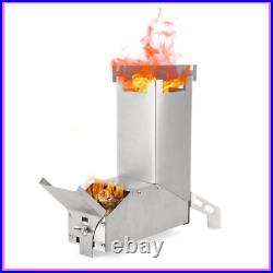 Wood Stove Ultralight Foldable Rocket Burning Heater For Camping Picnic Hiking