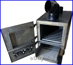 Wood burning forced air heater garage heater blower fan man cave Wood burning forced air heater garage heater blower fan man cave