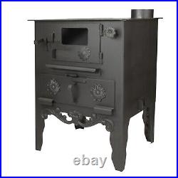 Wood burning sheet metal stove with oven, cooker stove, wood stove, oven stove Wood burning sheet metal stove with oven, cooker stove, wood stove, oven stove