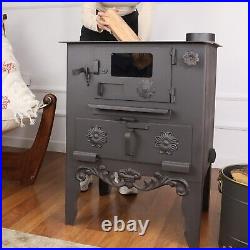Wood burning sheet metal stove with oven, cooker stove, wood stove, oven stove Wood burning sheet metal stove with oven, cooker stove, wood stove, oven stove