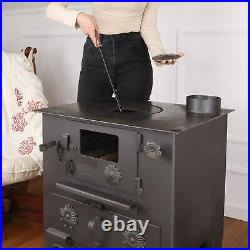 Wood burning sheet metal stove with oven, cooker stove, wood stove, oven stove Wood burning sheet metal stove with oven, cooker stove, wood stove, oven stove