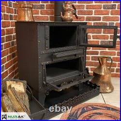 Wood burning stove with oven, cooker stove, oven stove, wood stove