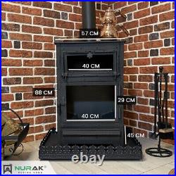 Wood burning stove, wood stove, oven stove cooker stove extra large fire chamber