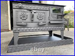 Wood or coal Stove, With Fireplace Oven, Cooking Stove, Handmade Rustic Stove