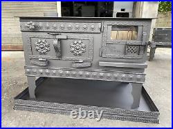 Wood or coal Stove, With Fireplace Oven, Cooking Stove, Handmade Rustic Stove