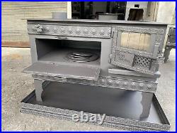 Wood or coal Stove, With Fireplace Oven, Cooking Stove, Handmade Rustic Stove