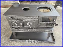 Wood or coal Stove, With Fireplace Oven, Cooking Stove, Handmade Rustic Stove