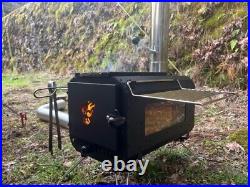 Wood stove Folding Chimney Compact Trivet with Storage Bag Easy to Assemble BBQ Wood stove Folding Chimney Compact Trivet with Storage Bag Easy to Assemble BBQ