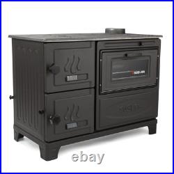 Wood stove, cooker stove, oven stove, cast iron stove with oven, wood burning st