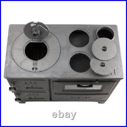 Wood stove, cooker stove, oven stove, cast iron stove with oven, wood burning st