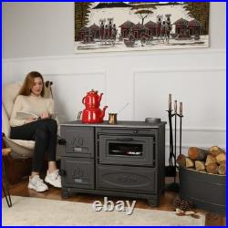 Wood stove, cooker stove, oven stove, cast iron stove with oven, wood burning st