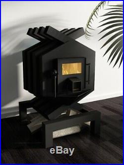 Wood stove indoor burning for house 11kw 200m3 fast heating
