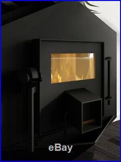 Wood stove indoor burning for house 11kw 200m3 fast heating