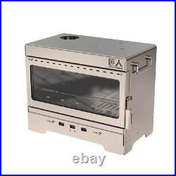 Wood stove, stainless steel camping tent stove, portable wood burning stove