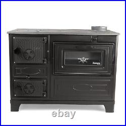 Wood stove with oven, cooker stove, cast iron stove, heater stove, oven stove