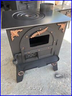 Wood stove wood burning heater stove handmade iron cabin for narrow spaces