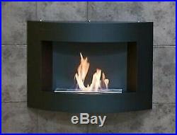 Woodburning bioethanol Round on the wall power 3,5 Kwithh without stove pipe