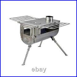 Woodlander Double-View Large Tent Stove Portable Wood Burning Tent Stove