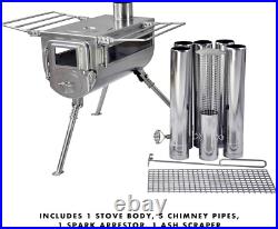 Woodlander Double-View Medium Tent Stove Portable Wood Burning Tent Stove for Woodlander Double-View Medium Tent Stove Portable Wood Burning Tent Stove for