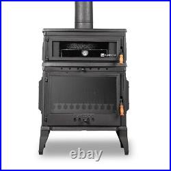 Woody Cast Stove with Oven, Wood Burning Stove, 44,382 BTU, 324 lbs Woody Cast Stove with Oven, Wood Burning Stove, 44,382 BTU, 324 lbs