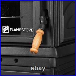 Woody Cast Stove with Oven, Wood Burning Stove, 44,382 BTU, 324 lbs Woody Cast Stove with Oven, Wood Burning Stove, 44,382 BTU, 324 lbs