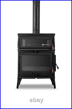 Woody Cast Stove with Oven, Wood Burning Stove, 60,000 BTU, 353 lbs Woody Cast Stove with Oven, Wood Burning Stove, 60,000 BTU, 353 lbs