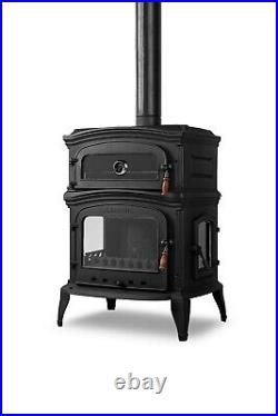 Woody Cast Stove with Stove, Wood Burning Stove, Cast Iron Stove, Tong Set Free