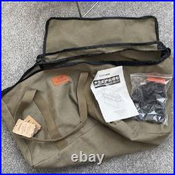 XCMAN Camping Tent Wood Stove with 6 Section Chimney Pipes, Three-View Windows