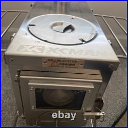 XCMAN Camping Tent Wood Stove with 6 Section Chimney Pipes, Three-View Windows