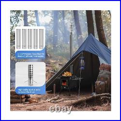 XDCFLA Tent Wood Burning Stove, Portable Camping Stove With Chimney Pipes, An