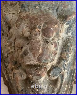 X Large Antique Wood Burning Stove Tub Feet Set 4 Gothic Gargoyle Lion 4.5 lb ea