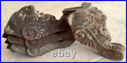X Large Antique Wood Burning Stove Tub Feet Set 4 Gothic Gargoyle Lion 4.5 lb ea