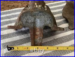 X Large Antique Wood Burning Stove Tub Feet Set 4 Gothic Gargoyle Lion 4.5 lb ea