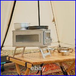 Yesinaly Ultralight Camping Stove Portable Backpacking Stove for Tent, Campin