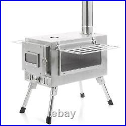 (Z-360B)Camping Tent Stove Portable Wood Burning Stove With 5 Pipes For Cam EMB (Z-360B)Camping Tent Stove Portable Wood Burning Stove With 5 Pipes For Cam EMB